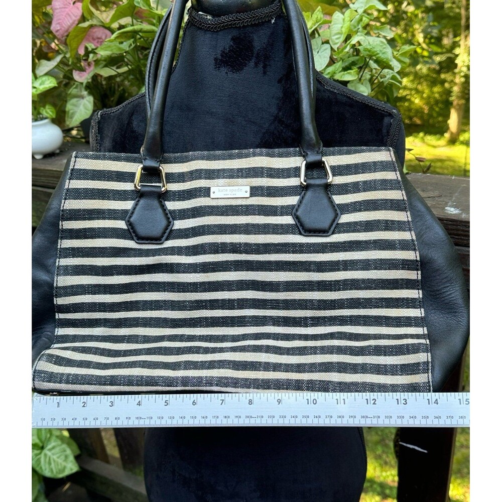 Kate Spade NY Catherine Street Stripe Louise Mix Leather Tote